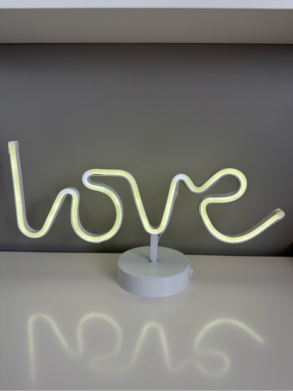 Bouclair LED Neon Accent Light - White Home Decor